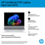HP OmniBook 5 Next Gen AI Laptop — 1TB storage / 24GB RAM / Windows 11 (Used – Very Good, Open Box)