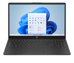 لابتوب HP 15-fc0057na — تخزين 512 جيجابايت • أسود • معالج AMD رايزن 5 7520U • ويندوز 11 Home