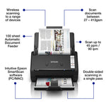 Epson WorkForce ES-550W Scanner — 550W power delivery / wireless Bluetooth (Used – Very Good, Open Box)