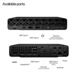 HP EliteDesk 8 Mini G1a AI Mini PC — 1TB storage / Black / Windows 11 Pro / 32GB DDR5 memory