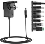 5V 2A Power Supply Adapter, Universal AC to DC Adapter with 7 Tips