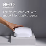 Amazon eero Pro 6 tri-band mesh Wi-Fi 6 system | with built-in ZigBee smart home hub | 1 unit