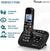 Amplicomms Big Tel 1580 Single Cordless Big Button Phone for Elderly with Answer Machine - Loud Phones for Hard of Hearing - Hearing Aid Compatible Phones - Cordless Number Telephone Mobile Phones Amplicomms 