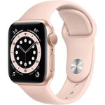 Apple Watch Series 6 (GPS, 40mm, Gold Aluminum, Pink Sand Sport Band)