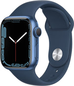 Apple Watch Series 7 (GPS, 41mm) - Blue Aluminium Case, Abyss Blue Sport Band