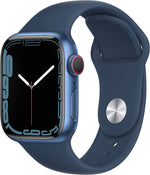 Apple Watch Series 7 (GPS + Cellular, 41mm) - Blue Aluminium Case, Abyss Blue Sport Band