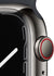 Apple Watch Series 7 GPS + Cellular, 41mm Graphite Stainless Steel Case with Midnight Sport Band - Regular Watches Apple 