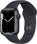 Apple Watch Series 7 (GPS + Cellular, 41mm) - Midnight Aluminium Case, Midnight Sport Band