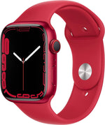 Apple Watch Series 7 (GPS + Cellular, 45mm) - Aluminium Case, RED Sport Band
