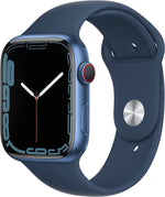 Apple Watch Series 7 (GPS + Cellular, 45mm) - Blue Aluminium Case, Abyss Blue Sport Band