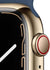 Apple Watch Series 7 GPS + Cellular, 45mm Gold Stainless Steel Case with Abyss Blue Sport Band - Regular Watches Apple 