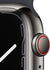 Apple Watch Series 7 GPS + Cellular, 45mm Graphite Stainless Steel Case with Midnight Sport Band - Regular Watches Apple 