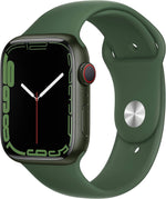 Apple Watch Series 7 (GPS + Cellular, 45mm) - Green Aluminium Case, Clover Sport Band