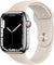 Apple Watch Series 7 (GPS + Cellular, 45mm) - Silver Stainless Steel Case, Starlight Sport Band Watches Apple 