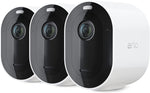 Arlo Pro 4 Spotlight Camera - 3 Pack - Wireless Security, 2K Video & HDR, Color Night Vision, 2 Way Audio, Direct to WiFi, White