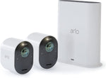 Arlo Ultra 2 Spotlight Camera - 2 Camera Security System - Wireless, 4K Video & HDR, Color Night Vision, 2 Way Audio, Wire-Free, 180º View, White