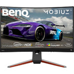 شاشة BenQ طراز Mobiuz EX2710 مقاس 27 بوصة QHDR منحنيه للالعاب LED - سرعة إستجابة 1 مللي ثانية سطوع مريح للعين تتكيف مع البيئة المحيطة 