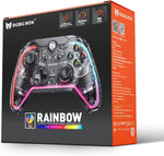BIGBIG WON Wired Controller, Rainbow PC Controller Controller for Switch, PC, PS5, PS4 via R90 Adapter