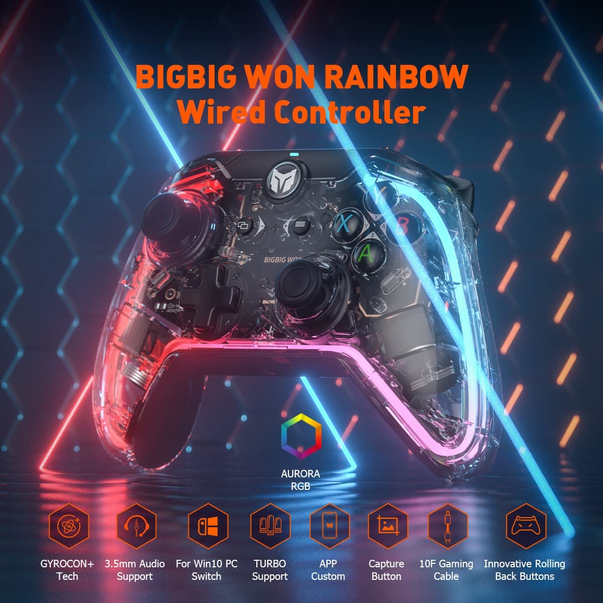 Xbox Wired Controller Bigbig Won Rainbow S Wired Gaming Controller
