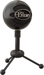 Blue Snowball USB Microphone, Classic Studio-Quality Mic for Recording, Podcasting, Broadcasting,Voiceovers - Black