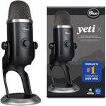 Blue Yeti X Professional Microphones Condenser for Recording, Streaming, Gaming, Podcasting - Black