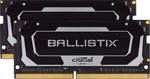 Crucial Ballistix 3200 MHz, DDR4 Sodimm, Laptop Gaming Memory Kit, 16GB (8GB x2), CL16, Black