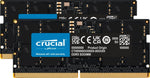 Crucial RAM 16GB Kit (2x8GB) DDR5 4800MHz CL40 Laptop Memory, Black