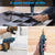 Electric Screwdriver,HANMATEK Cordless Screwdriver Tool Rotated 90 Degrees with Rechargeable Battery & LED Light for Home DIY Drill & Screwdriver Accessories Bosch Professional 
