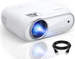 ELEPHAS Mini Projector 2022 Native 1080P with 8500 Lux, Multimedia Home Theater Movie Projector, Compatible with iOS/Android Phone/Tablet/Laptop/TV Stick/USB/PS4