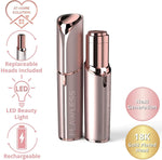 Finishing Touch Flawless Next Generation Facial Hair Remover Rechargeable, 2 x Replacement Heads Included, Blush