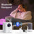 GammaBai JOY Mini Portable Projector 5G WiFi Bluetooth Projector, 1080P Supported, Compatible with Smartphone, TV Stick, Android, iOS, Xbox, PS5 Projectors GammaBai 