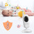 HelloBaby HB32 Wireless Video Baby Monitor with Digital Camera, Night Vision Temperature Monitoring & 2 Way Talkback System - White New Tech 