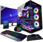 High End Gaming PC Bundle (2022) Intel Core I5 11400F ,16GB RAM , Nvidia RTX 3060 Ti 8GB , 1TB SSD , 27inch Curved 165Hz Gaming Monitor + Gaming Keyboard Mouse Headset Mouspad