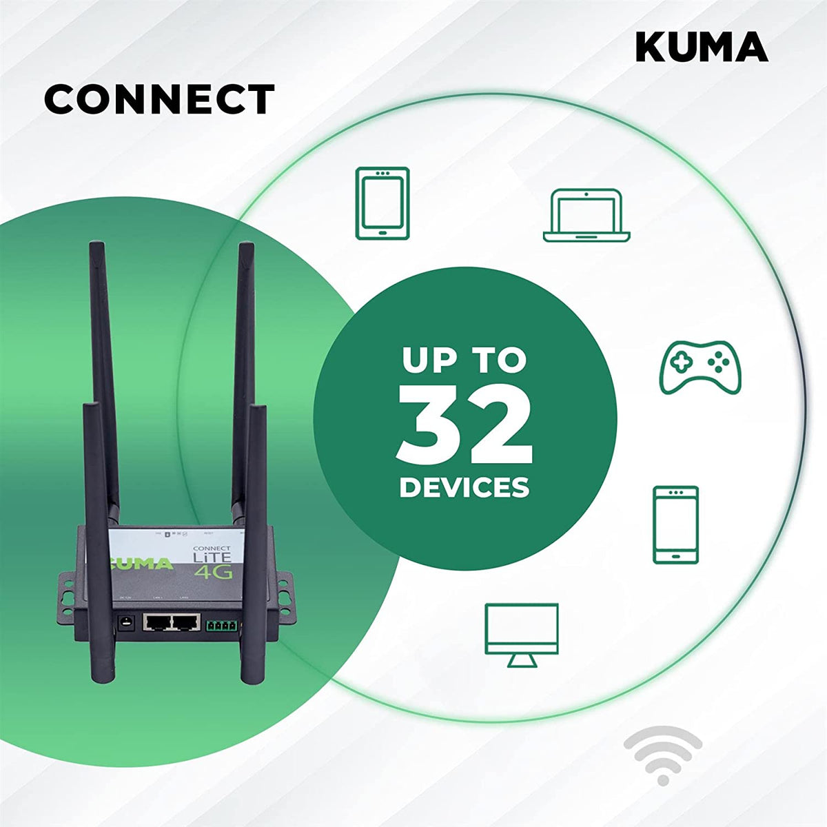 KUMA CONNECT LiTE Mobile Unlocked SIM 4G Router Wifi Booster Kit