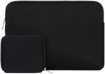 Laptop Sleeve MacBook Pro 15 inch and notebooks Neoprene Bag Cover with Small Case - Black