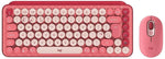 Logitech POP Keys Wireless Keyboard & POP Mouse Bundle – Heartbreaker Rose
