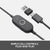 Logitech Zone 750 Wired Over-Ear Headset with advanced noise-canceling microphone, - Grey Headsets Logitech 