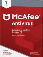 McAfee AntiVirus PC 1 Device 1 Year Digital | 2 Days Delivery