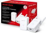 Mercusys AV1000 Gigabit Powerline Starter Kit, Data transfer speed Up To 1000 Mbps, Eliminate WiFi Dead Zones,with Extend 300 Mbps WiFi, No Configuration required (MP510 KIT)