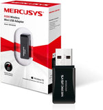 MERCUSYS Wi-Fi Dongle, N300 Wireless Mini USB Wi-Fi Adapter for PC/Desktop/Laptop, Supports Windows 10/8.1/8/7/XP (MW300UM)