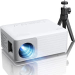 Mini Projector, 5000 Lumens AKIYO O1 LED Portable Projector, Compatible with iOS/Android/Tablet/PC/TV Stick/USB/DVD/Game Console with Tripod