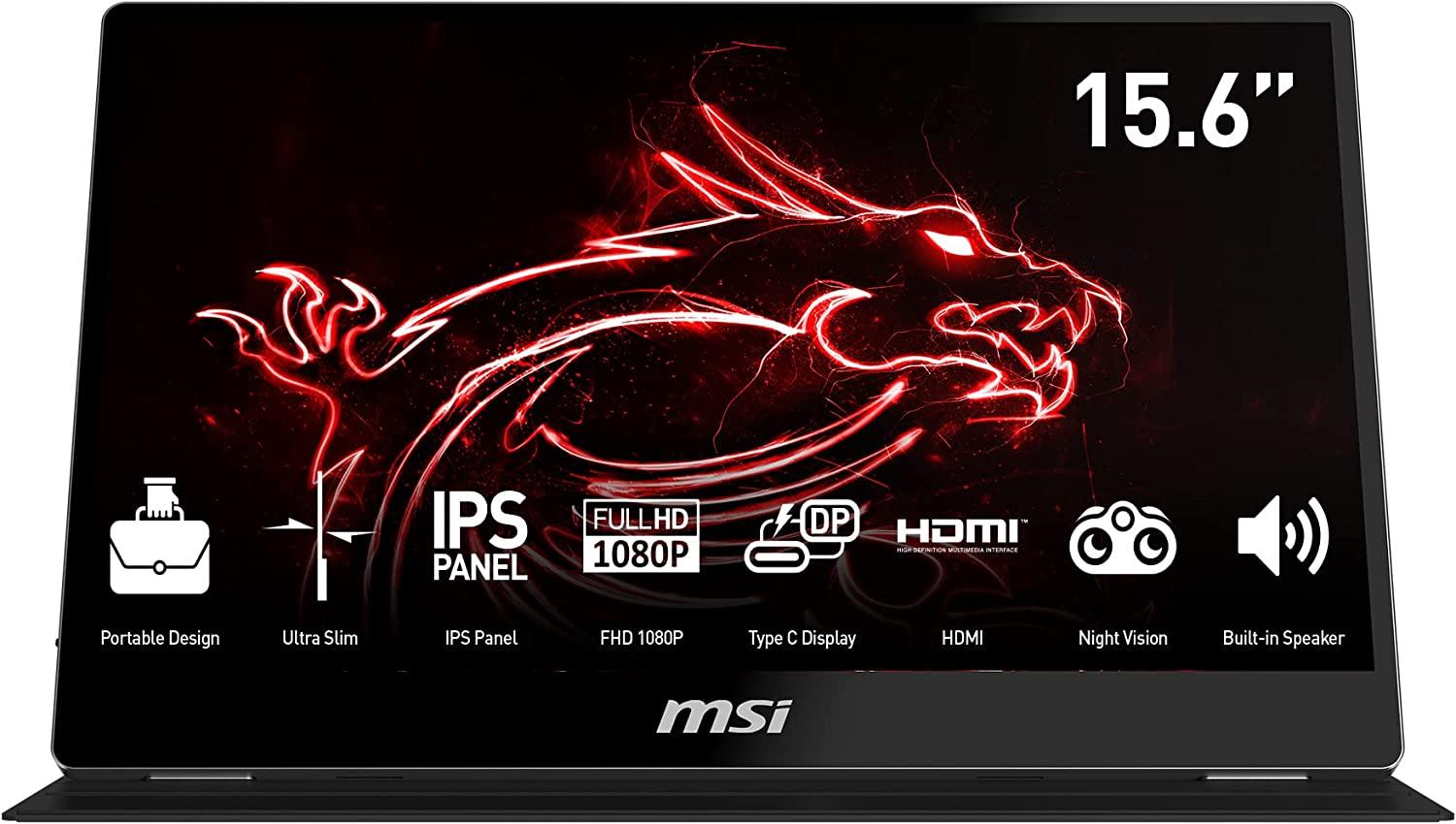 MSI Optix MAG162V Gaming IPS Monitor - 15.6 Inch, 16:9 Full HD