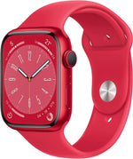 New Apple Watch Series 8 (GPS, 41mm) - (PRODUCT)RED Aluminum Case with RED Sport Band - Regular