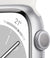 New Apple Watch Series 8 (GPS, 45mm) - Silver Aluminum Case with White Sport Band - Regular Watches Apple 