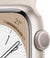 New Apple Watch Series 8 (GPS, 45mm) - Starlight Aluminum Case with Starlight Sport Band - Regular Watches Apple 