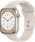 New Apple Watch Series 8 (GPS, 45mm) - Starlight Aluminum Case with Starlight Sport Band - Regular Watches Apple 