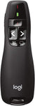 ogitech R400 Wireless Presentation Remote, USB-Receiver, Laser Pointer, 15-Meter Range, 6 Buttons - Black Remote Controls Logitech 