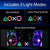 Paladone Playstation Icons Light with 3 Light Modes - Music Reactive Game Room Lighting Playstation Paladone 