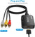 RCA to HDMI Converter,1080P Composite to HDMI Adapter with RCA Cable & HDMI Cable Converters ABLEWE 