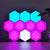 Remote Control Hexagon Wall Light, Smart Wall-Mounted Touch-Sensitive, Assembled RGB LED Colorful Light (6-Pack) Gaming Paladone 